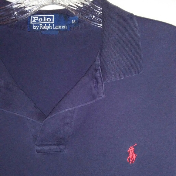 Polo Ralph Lauren navy blue polo shirt size M - Picture 1 of 6